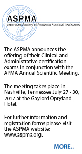 American Society of Podiatric Medical Assistants